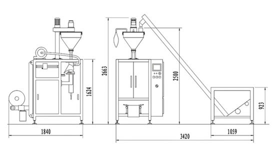 粉劑自動(dòng)包裝機(jī)(圖2)